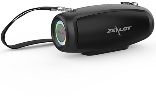Aumotop Boombox S37L con Altoparlanti Wireless a Doppio Altoparlante per Uso Domestico/esterno