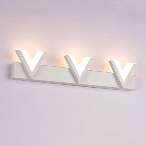 Specchio a Led con Lampada Frontale, Illuminazione da Parete per Bagno, Lampada da Parete per Lavabo da Bagno, Applique da Interno per Armadietti da Toeletta, Toilette/3000K