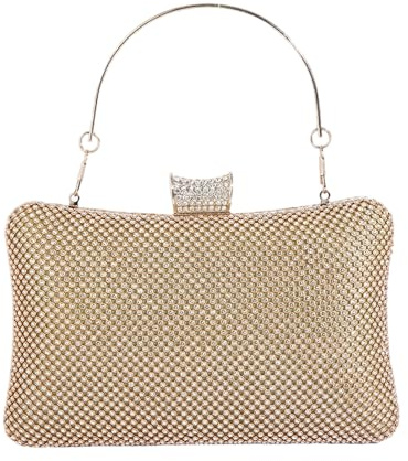 Clutchväskor, glittrande design, 21x12x6cm, axelväskor, brudväska, rymlig och funktionell, för bröllopsfest Bal Bankett Ceremoni Datum Förlovningsevenemang
