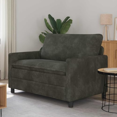 Ziaphsol modern antracit hörnsoffa 126 x 81 x 87,5 cm med sovfunktion och avslappningsfunktion av mikrofibertyg för vardagsrum kontor lounge, hållbar soffa med avtagbara överdrag
