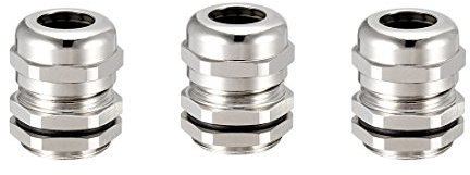 sourcing map 3Pcs M20 Kabelverschraubung Metall Wasserdichte Verbinder Drahtdübeln 6-12mm Dmr DE