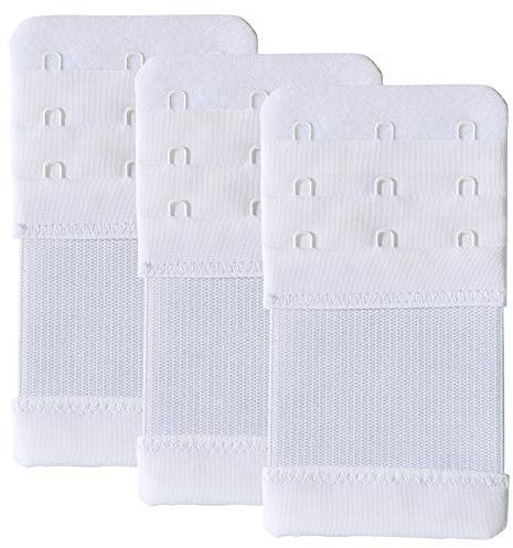 Magicmode BH Verlängerung BH-Verlängerer 3 Haken Bra Extenders Elastische Stretchy BH Extensions Strap, 3 Stück