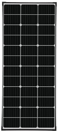 enjoy solar® Módulo Solar Monocristalino 130W 12V PERC con Células de 166 mm y 10 Busbars – Ideal para Autocaravanas, Balcones, Casas de Jardín y Barcos
