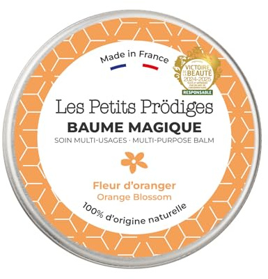 LES PETITS PRODIGES Baume Magique Multi Usages - Visage, Levres, Mains & Corps - Demaquillant, Soin Hydratant & Réparateur, Cheveux - 100% Naturel - Fabriqué en France - Emballage Recyclable - 30ml