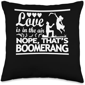 Love Is In The Air Nope, That's Boomerang Boomerang Player Throw Pillow