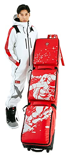 wasserdichte Multifunktions-Snowboardtasche mit Rädern, Einzel-/Doppelboard-Schneesport-Skitaschen, Nass- und Trockentrennung, Reisen, Klettern, Campingrucksack für Straß