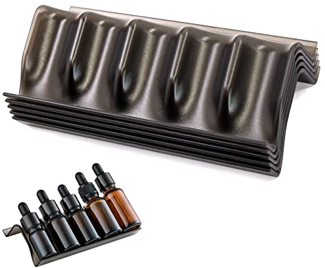 Halter Regal ätherische öle Ständer - Organizer Display Aufbewahrung aus Kunststoff mit 5 Positionen für Nagellack Lippenstift Nagellackentferner Aromatherapie ätherisches öl Kosmetik, 5 Stück