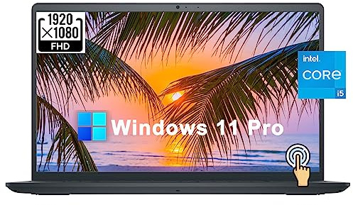 Dell Inspiron 15 3000 3520 Business Laptop Computer[Windows 11 Pro], 15.6'' FHD Touchscreen, 11th Gen Intel Quad-Core i5-1135G7, 16GB RAM, 1TB PCIe SSD, Numeric Keypad, Wi-Fi, Webcam, HDMI, Black