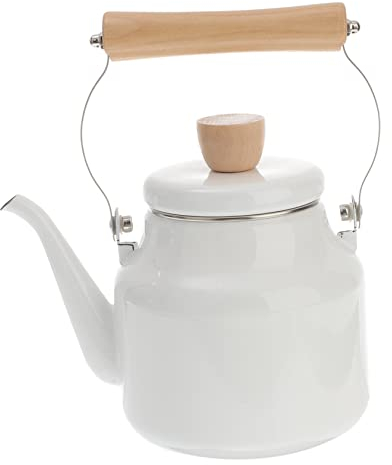 Cafetera esmaltada Tetera vintage Tetera turca Hervidor de agua portátil Hervidor de agua esmaltado Hervidor de agua para verter sobre el hervidor de café Hervidor vintage Olla hirviendo de agua Herv