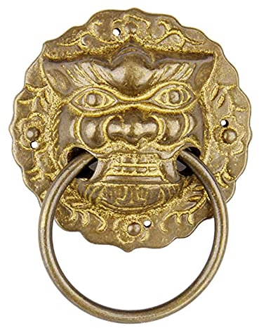 RWRAPS Knockers Retro,Antique Metal Outdoor Garden Gate,Brass Front Door,Furniture Cabinets Pulls Handle Knob door knockers(Bronze) (Bronze)