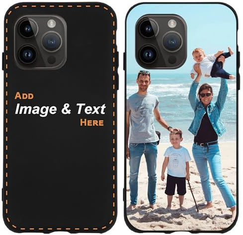 CoverHeld Handyhülle kompatibel mit iPhone 13 Hülle selbst gestalten aus Silikon Hülle schwarz mit deinem Bild/Design personaliseren und einzigartig Machen - Schwarze Silikonhülle