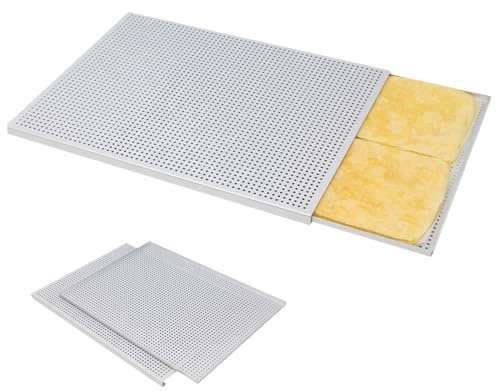 Passe de pâte feuilletée pour la cuisson 2 pc/réglage de la plaque à pâtisserie alliée en alliage en aluminium perforé antiadhésif antiadhésif Mille Feuille plateau à pâtisserie polyvalent pou(1)