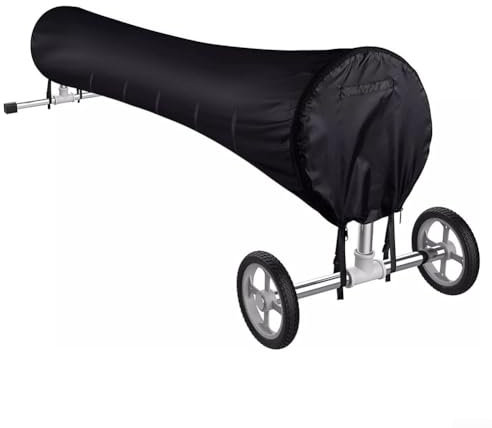 Cubierta de carrete solar para piscina, cubierta de carrete de manta solar para piscina, carrete de piscina resistente, carrete protector de cubierta de piscina construido para mayor durabilidad (16F)