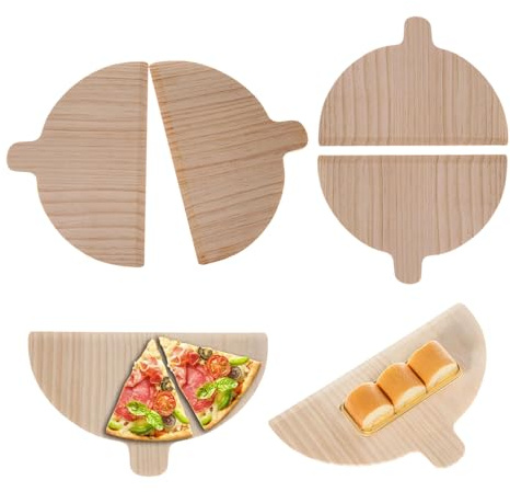 HJYDGJ Pizza Schaufel 4 Stück, 28 cm x 17 cm x 0.4 cm, rustikal, Pizzaschaufel, Pizzaschaufel, Pizza Schaufel