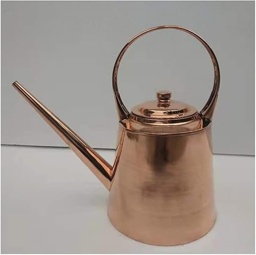 UYHBCNQD Teteras para fogón Hervidor de Agua Vintage Chino Hecho a Mano de Cobre hirviendo Agua té Tetera diseño de Boca Larga fácil y preciso Verter Agua Tetera 2l Eficiente