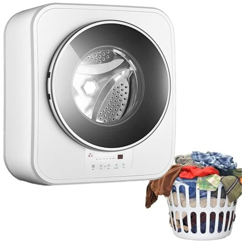 DDZJTPP Mini Lave-Linge Mural,Lave-Linge Frontal 3Kg,800W Mini Lave-Linge pour sous-vêtements,Lave-Linge et essoreuse entièrement automatiques,Facile à Utiliser,pour la Salle de Bain,la Cuisine