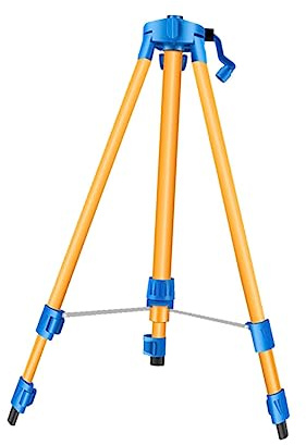 Mikikit Tripod for Level Meter Infrared Level Meter Support Ergonomic Design Thickened 1.2M Aluminum Alloy Bracket Sturdy Stability for Carpentry and Wall Fixtures Orange
