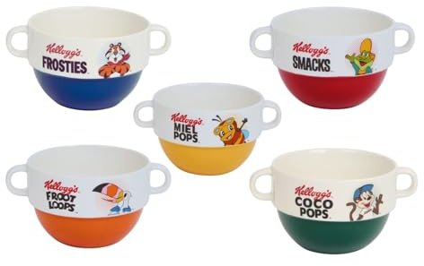 Riyashop Lot de 12 coquetiers à céréales rétro vintage et coquetiers
