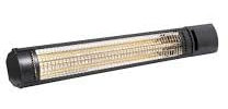 Electric Infrared Patio Heater, 1800W, Wall-Mounted, Black