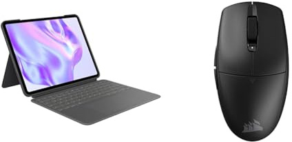 Logitech Combo Touch iPad & Corsair M55 WIRELESS Lightweight FPS Gaming