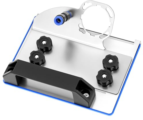 QWORK® 45° Chamfer Angle Grinder Stand, Stainless Steel Bracket for 100-Type Angle Grinders, for Tile Cutting