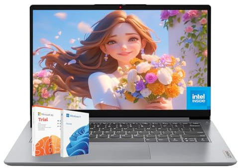 Lenovo IdeaPad Laptop de 14 pulgadas para el hogar y los estudiantes, 20 GB de RAM, 2 TB de almacenamiento (SSD de 1 TB + nube de 1 TB, procesador Intel Core, Windows 11 Home, Microsoft Office 365 de
