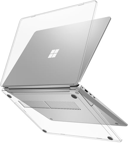 ProCase Case for 15 Inch Surface Laptop 8 2026 / Laptop 7 2024 -Crystal | Hard Shell Transparent Cover with Durable and Lightweight Design
