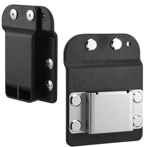 Drill Holder for Tool Belt - Tape Measure Holder - Heavy-Duty Steel 2-Inch Belt Mount Secure Drill Impact Driver Holders