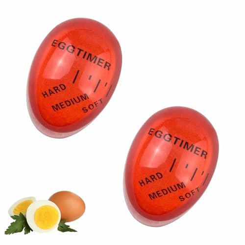 2 Pezzi Timer per Uova Egg Timer Uova Sode Colore Uovo Timer Indicatore per Cottura Uova per Cottura Uova per Visualizzare Duro Medio Morbido