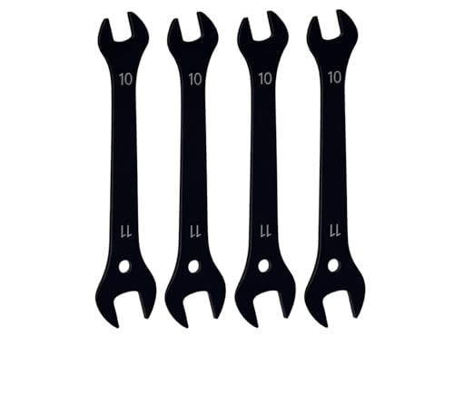 Mandouer 10mm x 11mm Double Open End Spanner, Thin Carbon Steel Wrench