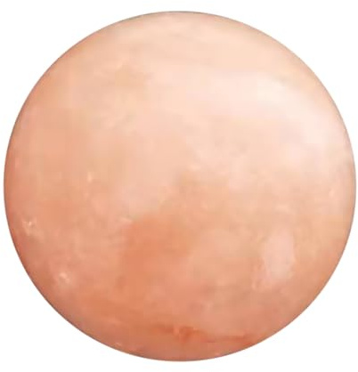 EXQUIMEUBLE Crystal Ball Smoother Skin Salt Soap Natural Himalayan Salt Minerals Detoxing Skin Routine Orange Massage Ball for Khan Steam Room Bath