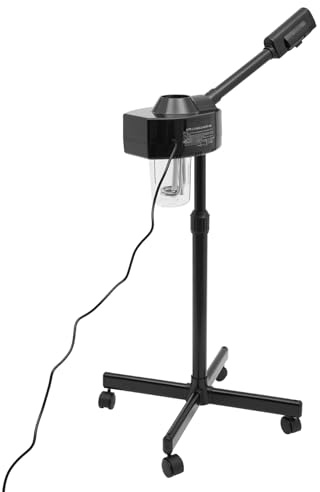 Professioneller Gesichtsdampfer 800W Tragbarer Gesichtsdampfer mit Rollen und stabiler Basis, Einstellbarer Gesichtsdampfer für Schönheitssalons, Spa-Center, Häuser