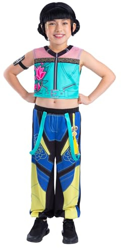 Rubies Official Netflix K-Pop Demon Hunters Zoey Child Costume, Kids Fancy Dress