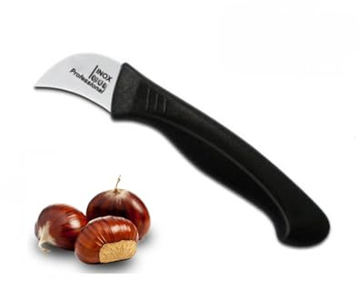 OPIROS Coltello Taglia Castagne Lama In Acciaio Inox Manico In Polipropilene Professionale