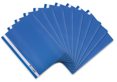 Oxford Schnellhefter A4, aus Kunststoff (blau, 20 Stück)