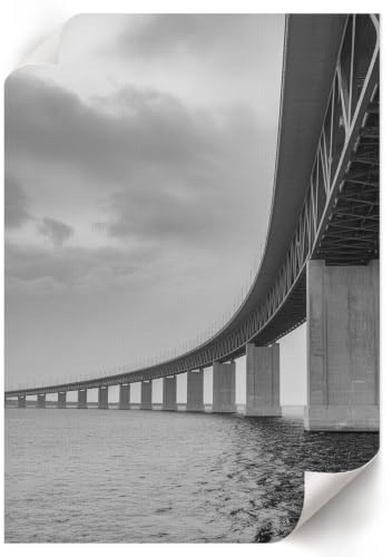 Lienzo Decorativo 59,4x84 cm| Tamaño A1 | Puente minimalista