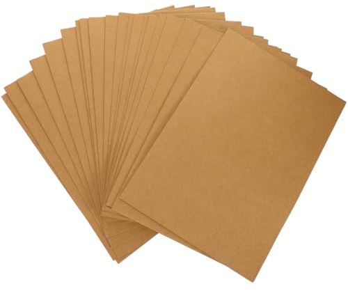 TOYMYTOY 20 Stück A4 Kraftpapier Dokumentenordner Mit Beschreibbarer Oberfläche Für Büro Organisation Präsentationsmappen Projektdatei Aktenordner Braun