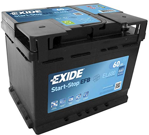 Exide Autobatterie EL600 EFB, 12 V, 60 Ah, 640 CCA
