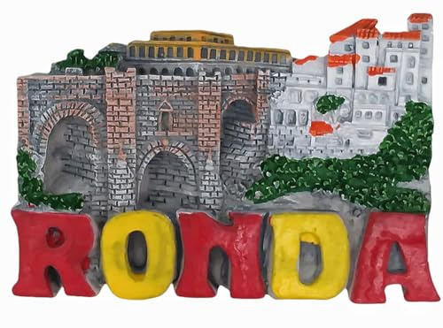 Ronda Town Malaga Spanien 3D-Kühlschrankmagnet, Reise-Souvenir, Geschenk, Heim- und Küchendekoration, magnetischer Aufkleber, Ronda Town Malaga Spanien Kühlschrank-Magnet-Kollektion