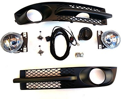 HZ-DESIGN 1 Satz Nebelscheinwerfer zum Nachrüsten NSW Set Kit Komplettset kompatibel mit Sharan 04/2000 - 03/2010