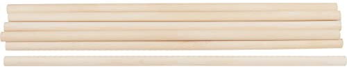 VBS Rundstäbe 50 cm Holzstab unbehandelt Länge 50 cm Material Holz ideal für Bastelprojekte und DIY