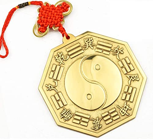 Spiegel for Wanddekoration, Bagua-Spiegel, traditioneller chinesischer Feng-Shui-Spiegel, taoistischer Buddhismus, glückliche Ornamente, acht Diagramme, Spiegel, traditioneller Feng-Shui-Konkavspiegel