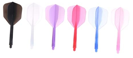 VANZACK 6stücke Dart Flights Zubehör Aus Plastik Pro Packung Mit Feinem Gewinde Geeignet Für Indoor Und Outdoor-Spiele in Rot Schwarz Und Weiß