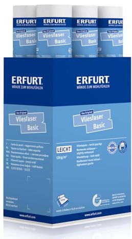Erfurt Vliesfaser Basic 106 Vliestapete 10.05X0.53 Strukturtapete 6 Rollen 1004362
