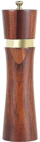 Pfeffermühle Gewürzmühle Salz- Und Pfeffermühle, 8-Zoll-Pfeffermühlenstreuer Aus Holz Mit Einstellbarer Grobheit Chilimühle Gewürzmühlen (Color : 1pcs, Size : 8.46inch)
