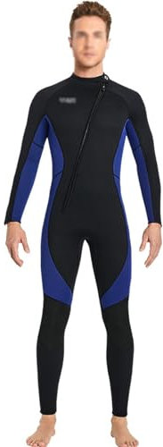Combinaisons Pour Hommes Combinaison De Plongée Une Pièce À Manches Longues Avec Fermeture Éclair Sur Le Devant Peau De Chamois UV Pour Surf, Natation, Snorkeling, Canoë-kayak Pour Surf Natation Snork
