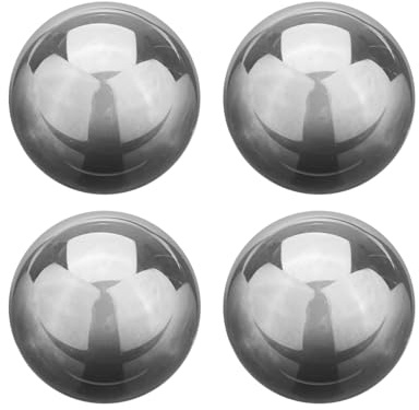 sourcing map 4pcs Tungsten Steel Bearing Balls 10mm Tungsten Carbide Precision Ball, G5 Grade