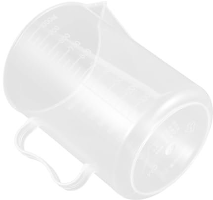 Mobestech Misurino per Carburante Marcature Precise Contenitore per Misurazione Olio in Plastica Misurino Grande Manico per Auto Brocca Graduata Pratica per Uso Meccanico