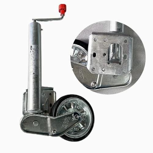 Automatik Stützrad - Anhänger Automatik Stützrad, Stützfuß Anhänger Abstellstützen, 20cm Automatik-Führungsrad, Anhängerstützräder Aus Verzinktem Stahl, Für Anhänger, Wohnwagen, Pferdeanhänger
