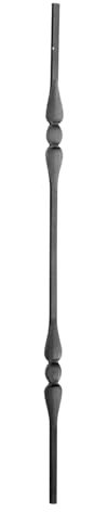 shivler Zaunelemente Gartentor Metallzaun Zäune Zaundekoration Zaunpfosten Balkonverkleidung Set Verschiedene Muster (900mm - 09.220/2 Stück)